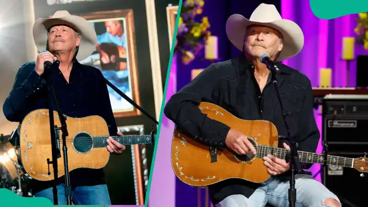 Alan Jackson performing at different events in the USA